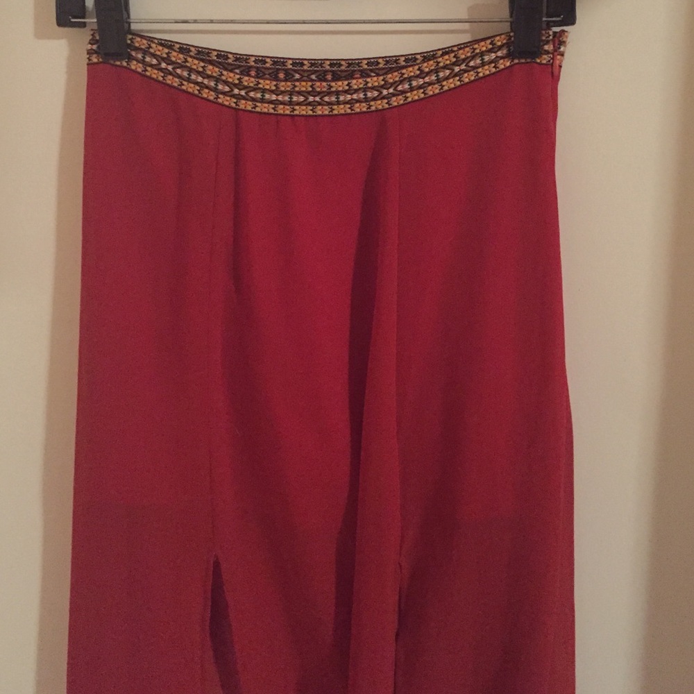 Altar'd state chiffon maxi skirt Aztec detail